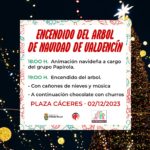 ENCENDIDO DEL ÁRBOL DE NAVIDAD DE VALDENCIN