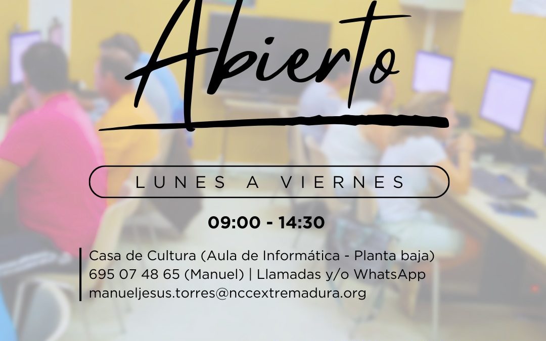 EL NCC DE TORREJONCILLO REANUDA SU ACTIVIDAD CON NUEVOS TALLERES FORMATIVOS PARA 2024