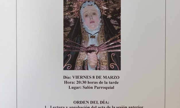 Asamblea Cofradía Virgen de los Dolores