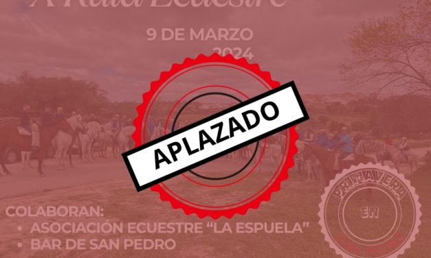 EVENTOS DE ESTE FIN DE SEMANA APLAZADOS