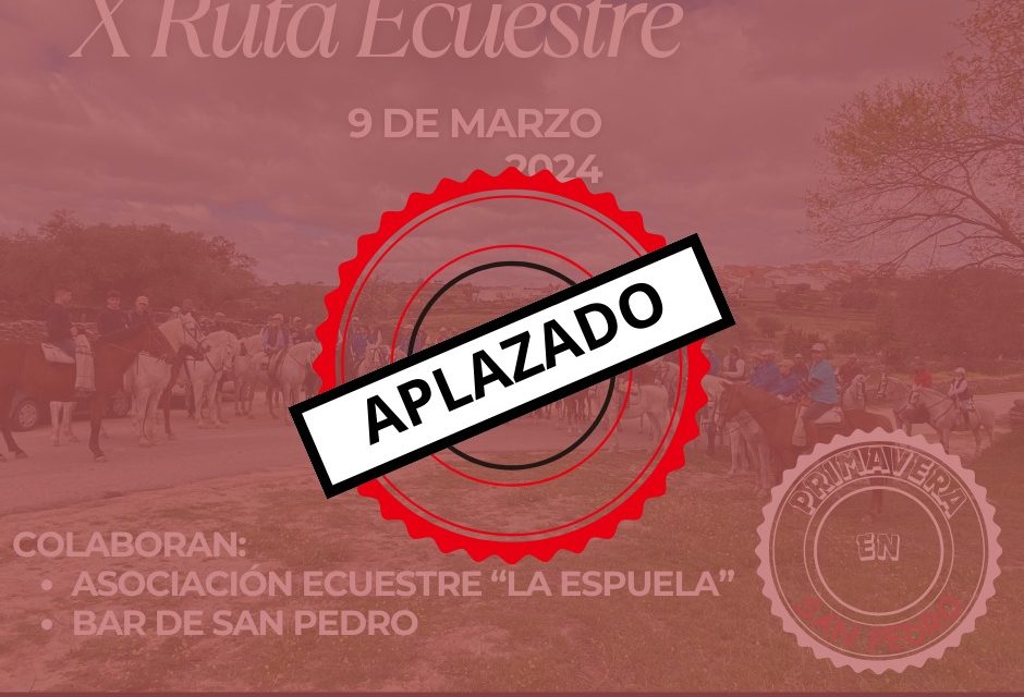 EVENTOS DE ESTE FIN DE SEMANA APLAZADOS