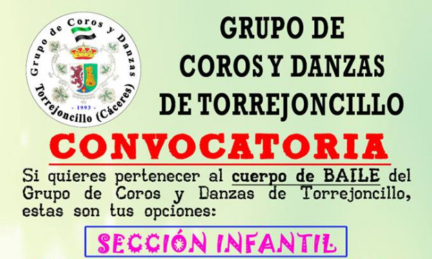¿Quieres pertenecer al Grupo de Coros y Danzas de Torrejoncillo?