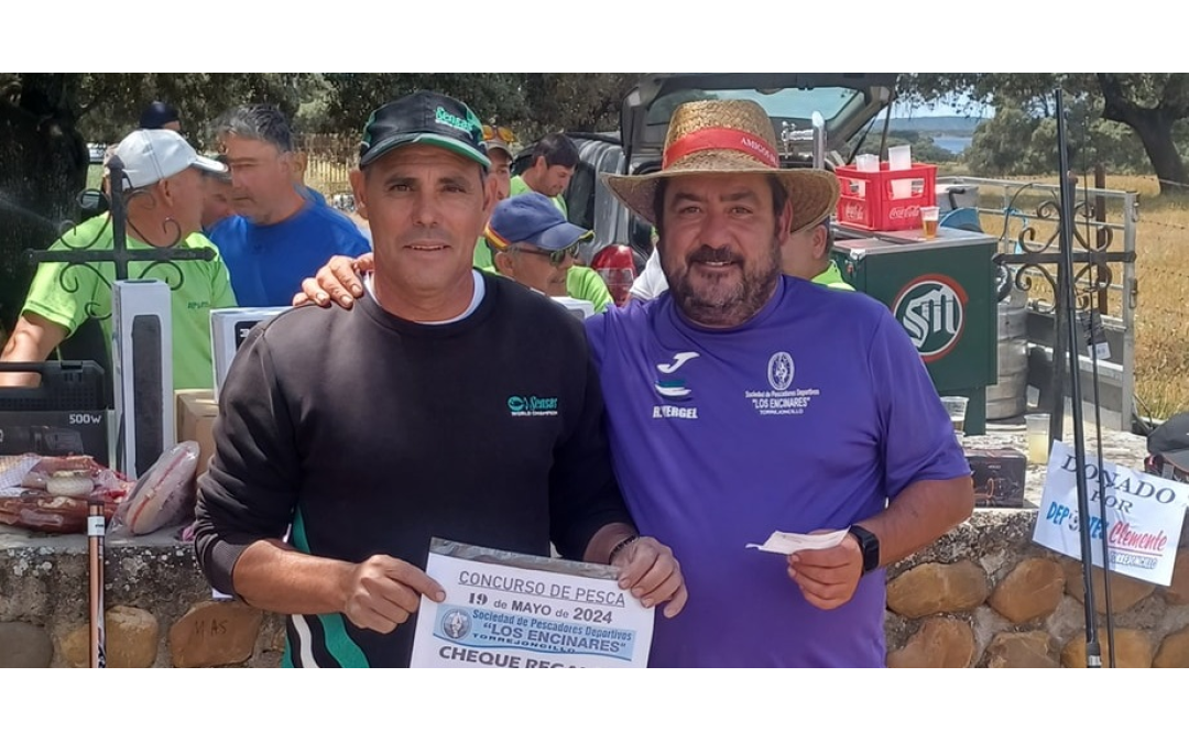59 participantes en el III Concurso de Pesca de la Sociedad de Pescadores Los Encinares