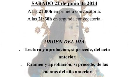 Asamblea General Ordinaria de la Asociación «Paladines de La Encamisá».