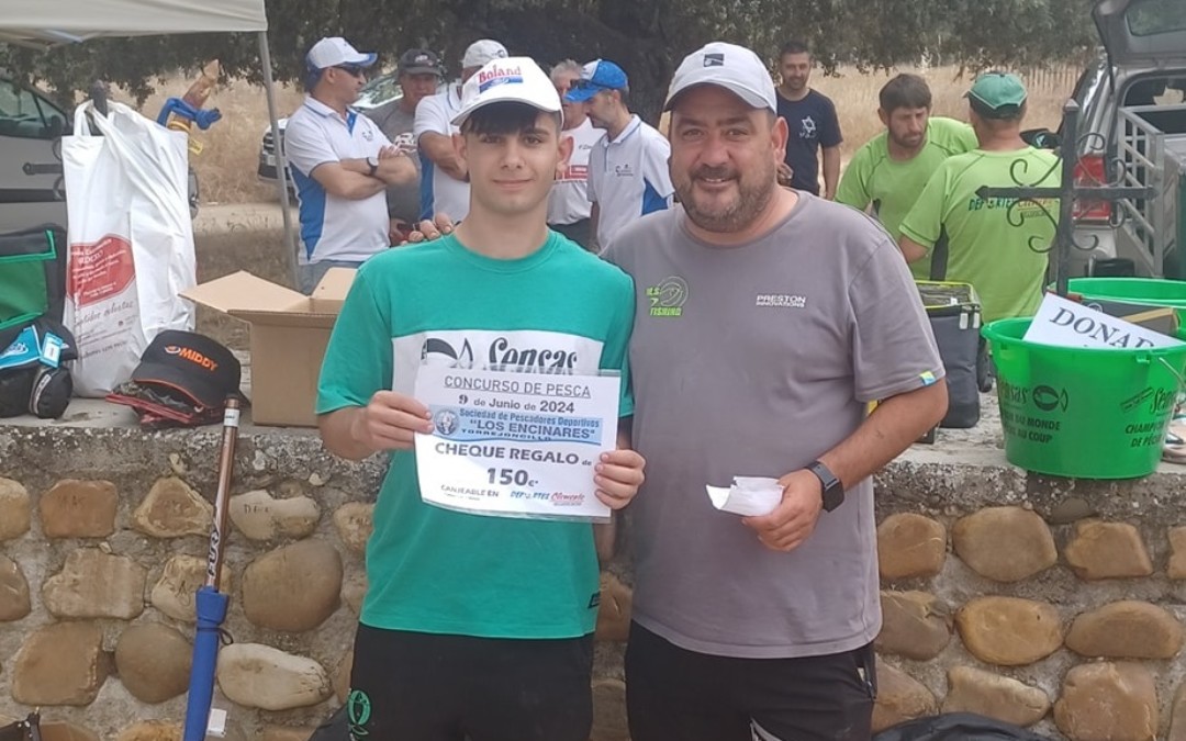 Iván Hernández Ganador del Concurso de Pesca de la Sociedad de Pescadores Los Encinares