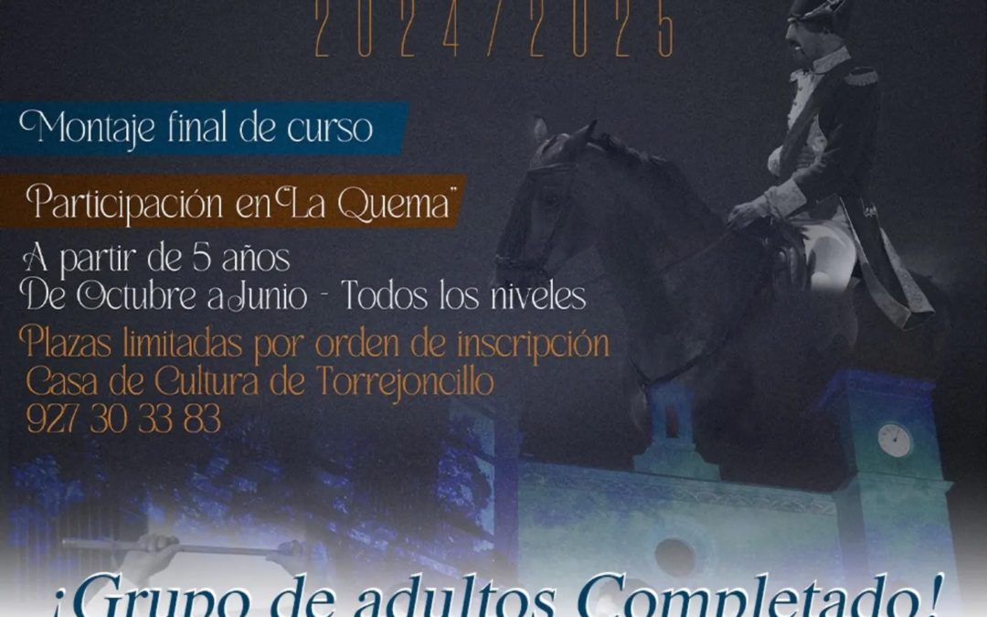 2º PLAZO DE INSCRIPCIÓN EN CURSOS DE TEATRO 2024/2025 PARA ADULTOS