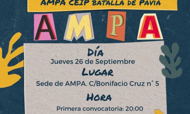 Asamblea ordinaria AMPA CEIP Batalla de Pavía