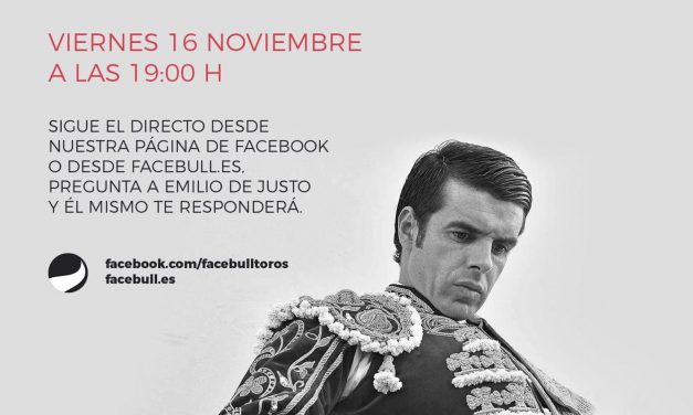 Emilio de Justo en directo en Facebull