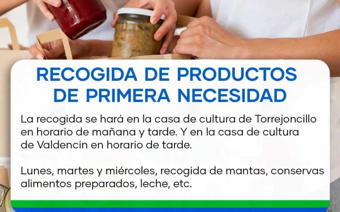 RECOGIDA DE PRODUCTOS DE PRIMERA NECESIDAD