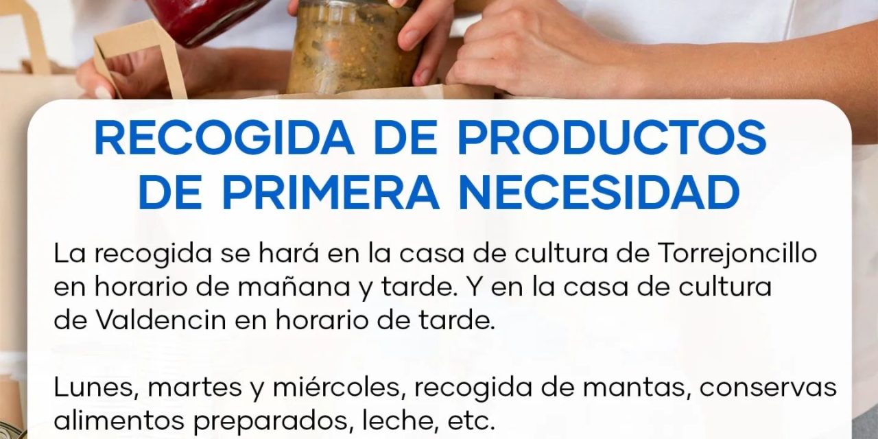 RECOGIDA DE PRODUCTOS DE PRIMERA NECESIDAD