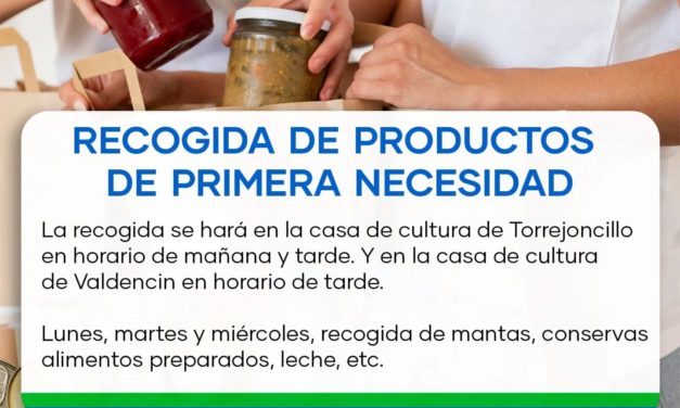 RECOGIDA DE PRODUCTOS DE PRIMERA NECESIDAD