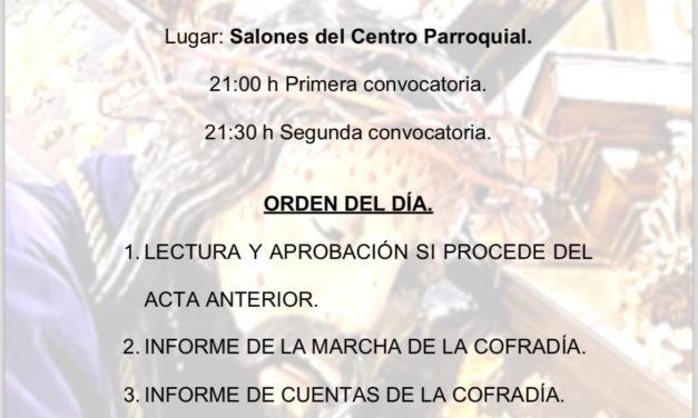 Asamblea General Cofradía Jesús Nazareno de Torrejoncillo