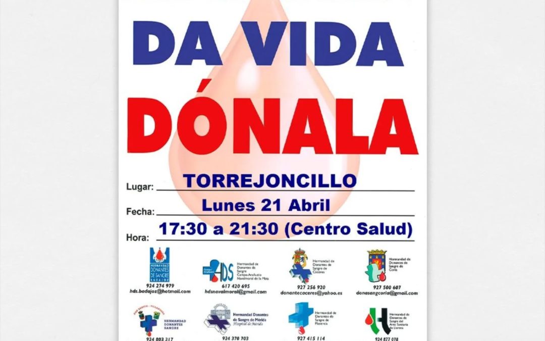 DONACIÓN DE SANGRE EN TORREJONCILLO