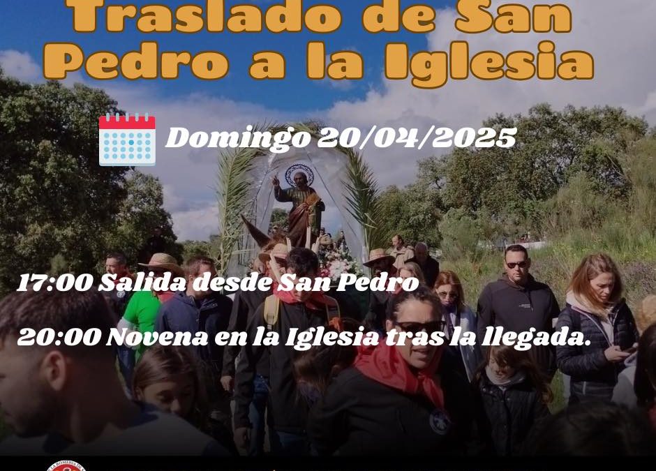 Traslado de San Pedro a Torrejoncillo retransmitido por la televisión local y youyube