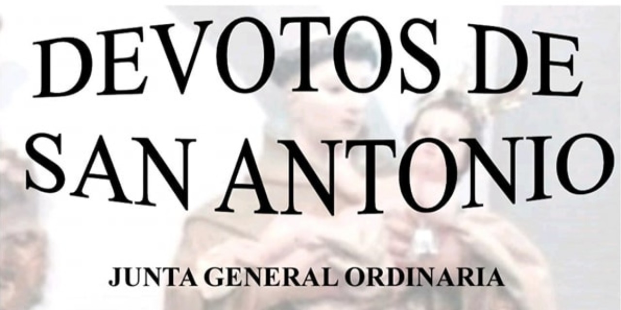 JUNTA GENERAL ORDINARIA ASOCIACIÓN «DEVOTOS DE SAN ANTONIO» DE TORREJONCILLO