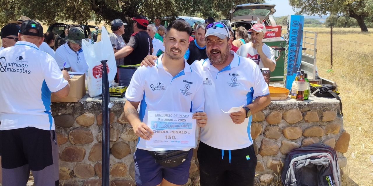 60 participantes se dieron cita en el cuarto concurso de pesca de la temporada de la Sociedad de Pescadores Los Encinares
