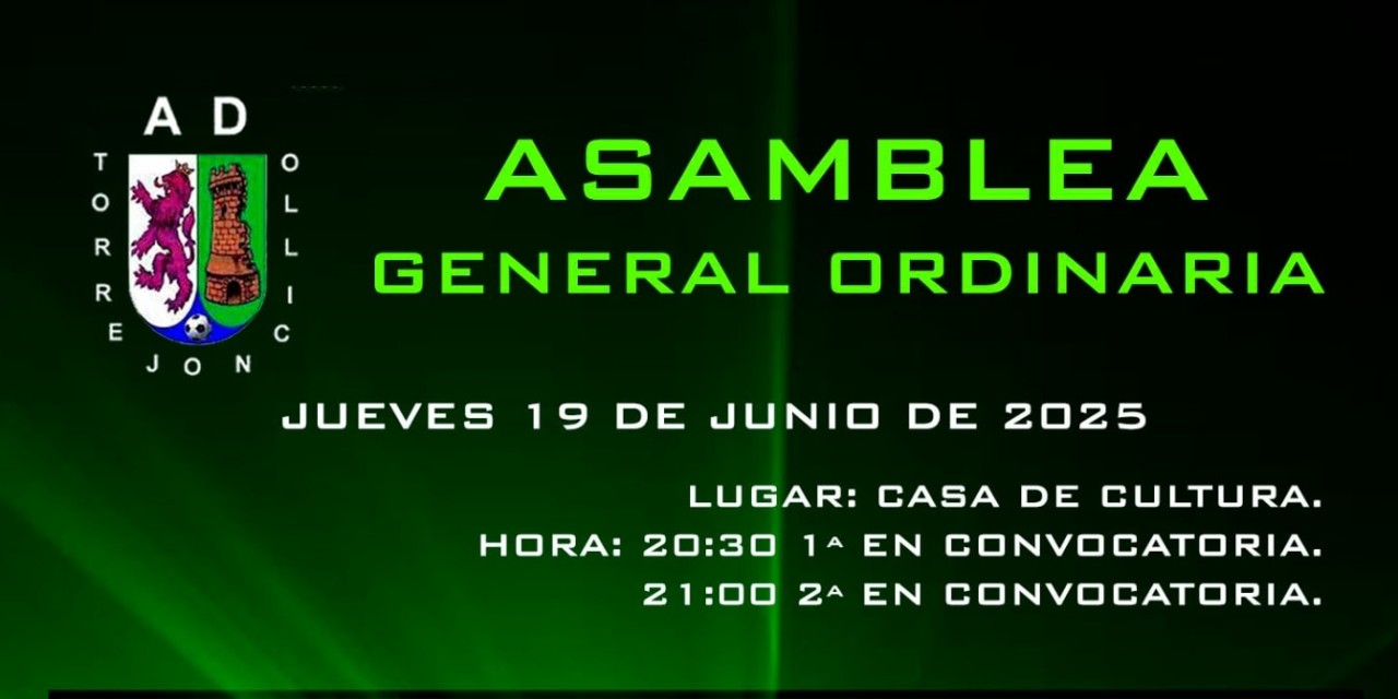 Asamblea General Ordinaria del AD Torrejoncillo