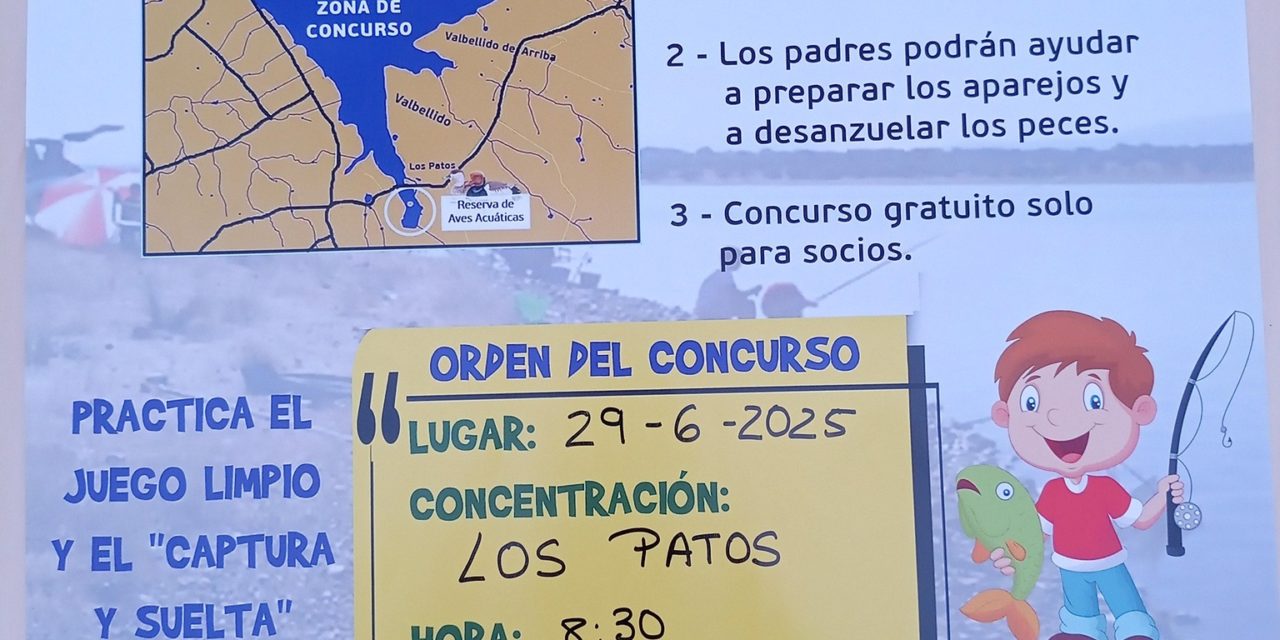 Concurso de Pesca infantil 2025 de la Sociedad de Pescadores Los Encinares de Torrejoncillo