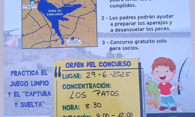 Concurso de Pesca infantil 2025 de la Sociedad de Pescadores Los Encinares de Torrejoncillo