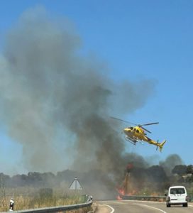 Primer fuego de la temporada en nuestra localidad
