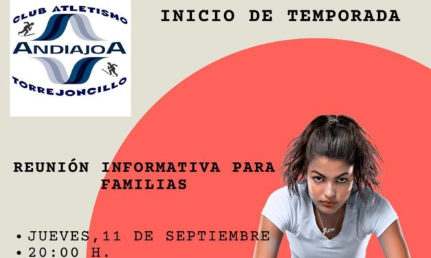 El Club Atletismo Andiajoa Torrejoncillo vuelve después del verano con su primera ruta entre otras actividades