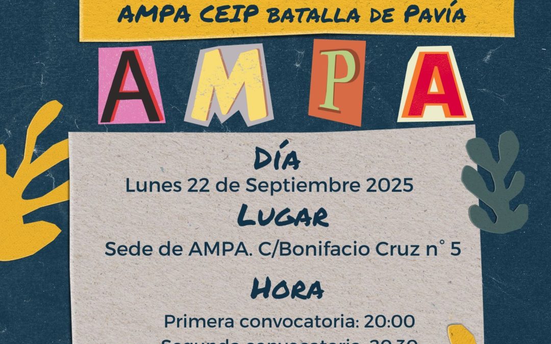 Asamblea Ordinaria AMPA CEIP Batalla de Pavía