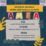 Asamblea Ordinaria AMPA CEIP Batalla de Pavía