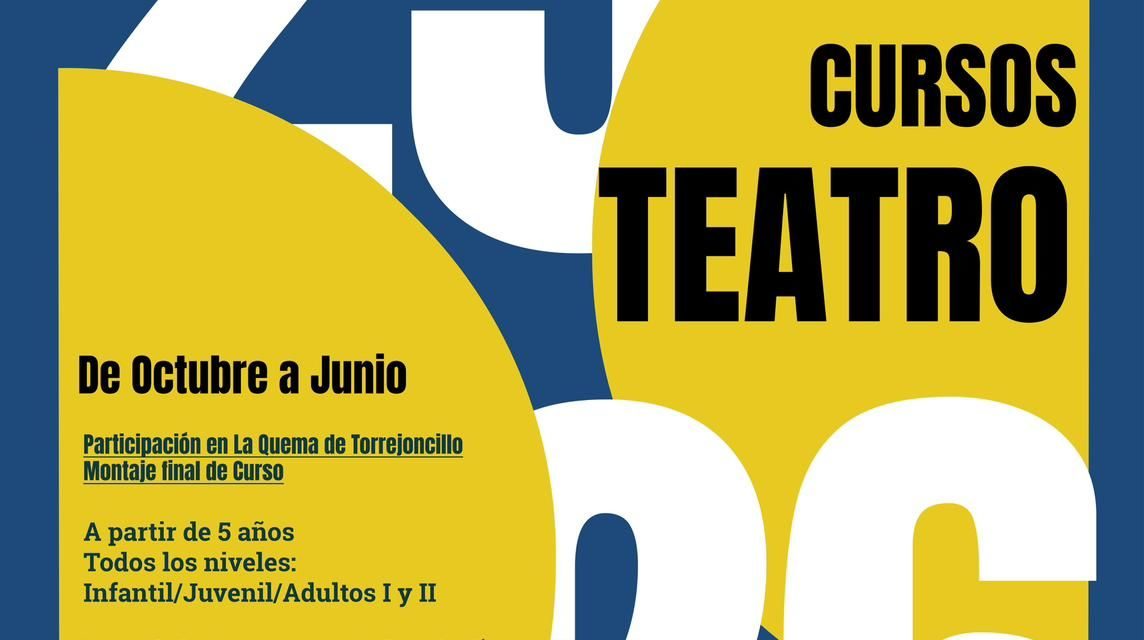 Cursos de Teatro 2025/26 – Universidad Popular de Torrejoncillo