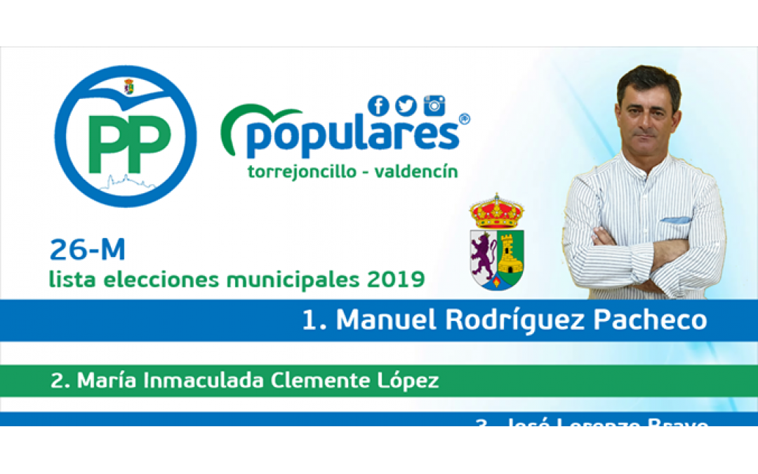 Candidatura del Partido Popular Torrejoncillo-Valdencín