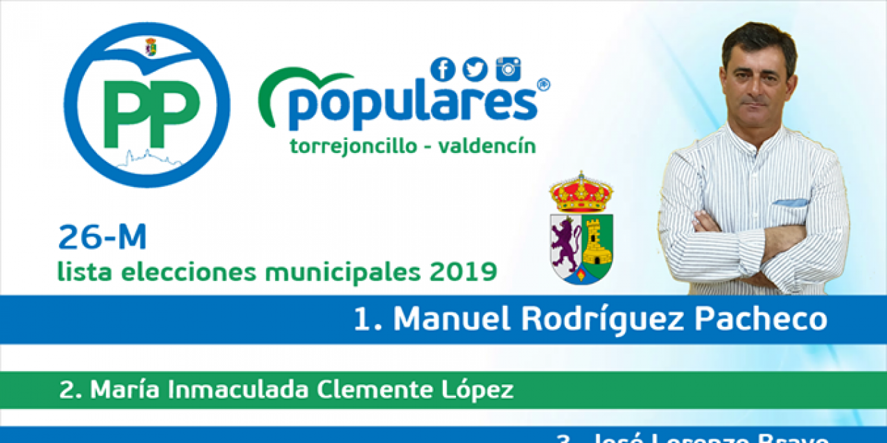 Candidatura del Partido Popular Torrejoncillo-Valdencín