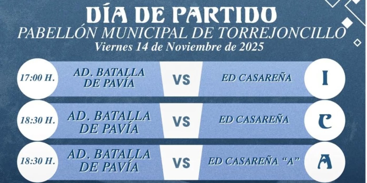 Este fin de semana el AD Batalla de Pavía juega en casa