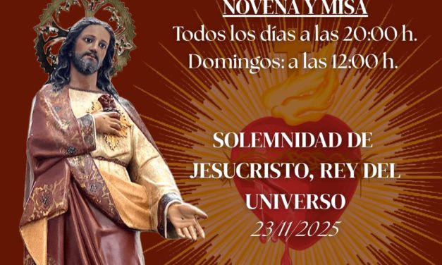 𝐍𝐎𝐕𝐄𝐍𝐀𝐑𝐈𝐎 𝐄𝐍 𝐇𝐎𝐍𝐎𝐑 𝐀𝐋 𝐒𝐀𝐆𝐑𝐀𝐃𝐎 𝐂𝐎𝐑𝐀𝐙𝐎́𝐍 𝐃𝐄 𝐉𝐄𝐒𝐔́𝐒