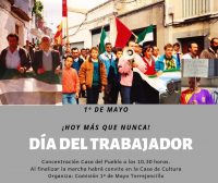 Celebración del 1º de Mayo: ¡Hoy más que nunca!