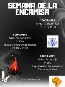 Semana de la Encamisá en el IESO Vía Dalmacia