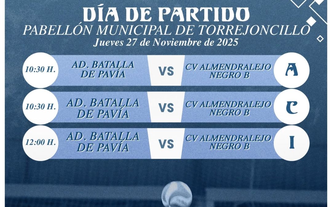 Hoy jueves nueva jornada de liga del AD Batalla de Pavía