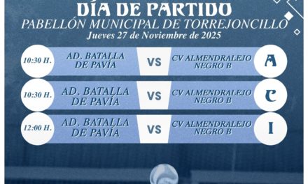 Hoy jueves nueva jornada de liga del AD Batalla de Pavía