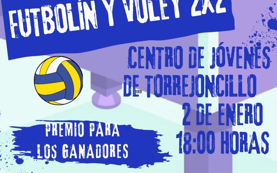 Torneo futbolín y Voley 2×2