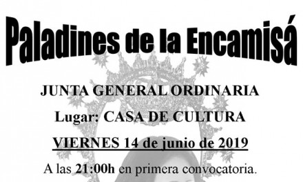 Junta General ordinaria de Paladines de la Encamisá