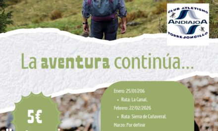 Calendario de rutas del Club Andiajoa Torrejoncillo