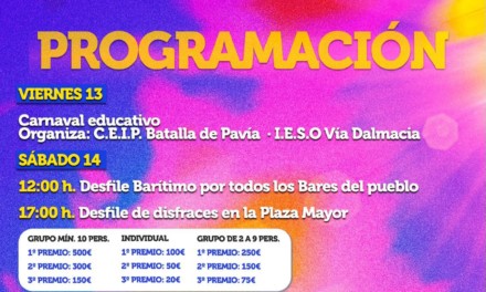 PROGRAMACIÓN DE CARNAVALES DE TORREJONCILLO 2026