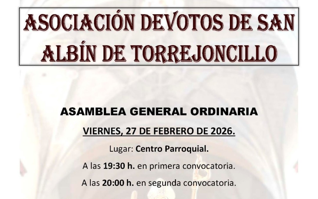Asamblea General de la Asociación Devotos de San Albin