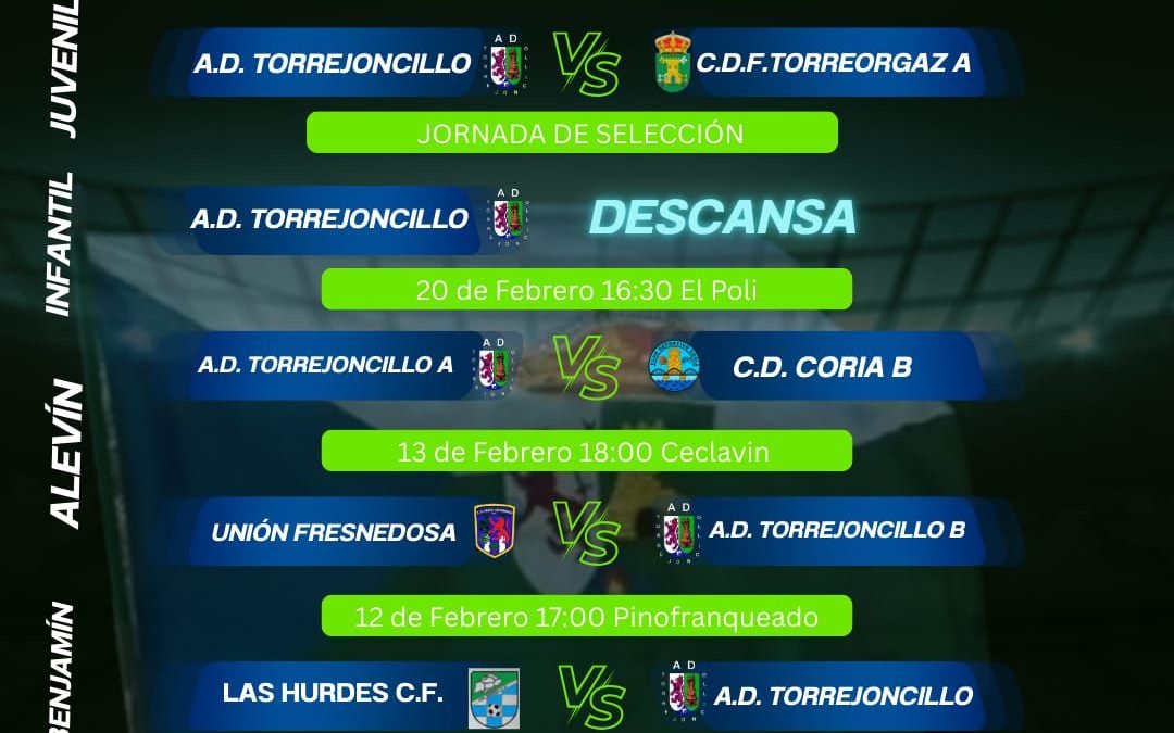 Encuentros y resultados de AD Torrejoncillo del fin de semana pasado, el presente y el futuro