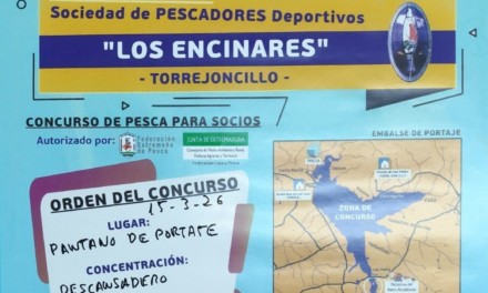 Primer Concurso de Pesca del 2026 de la Sociedad de Pescadores Los Encinares
