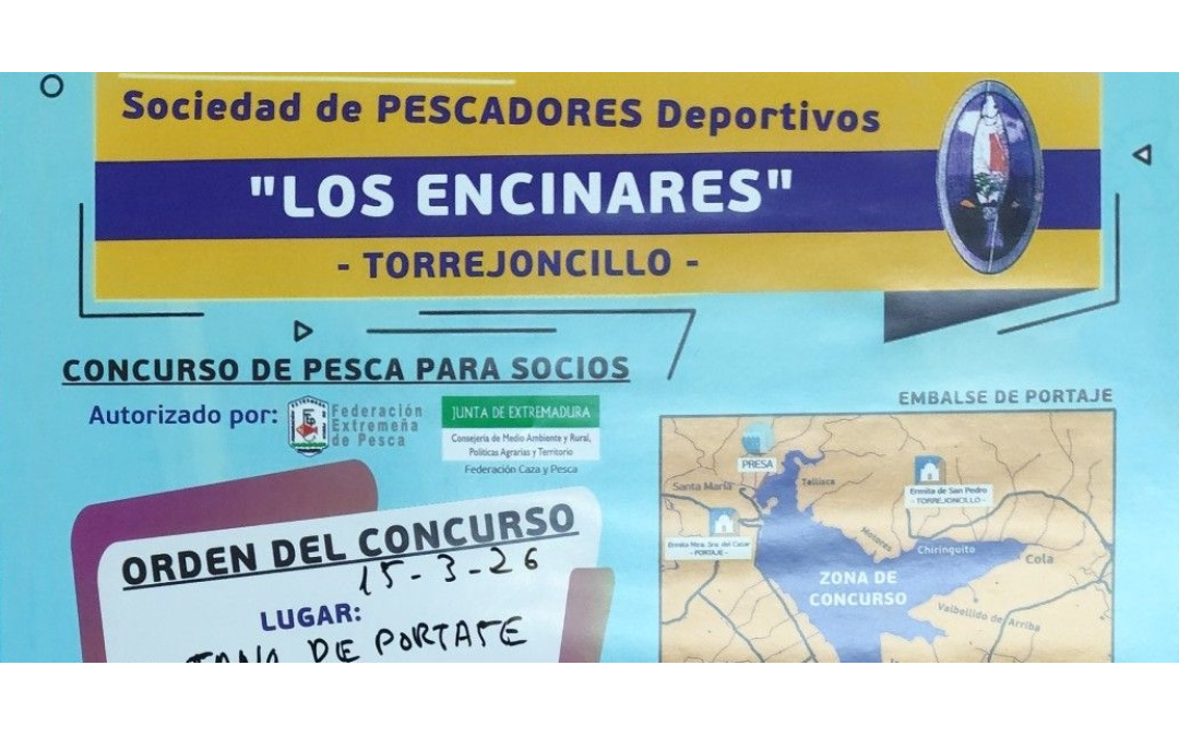 Primer Concurso de Pesca del 2026 de la Sociedad de Pescadores Los Encinares