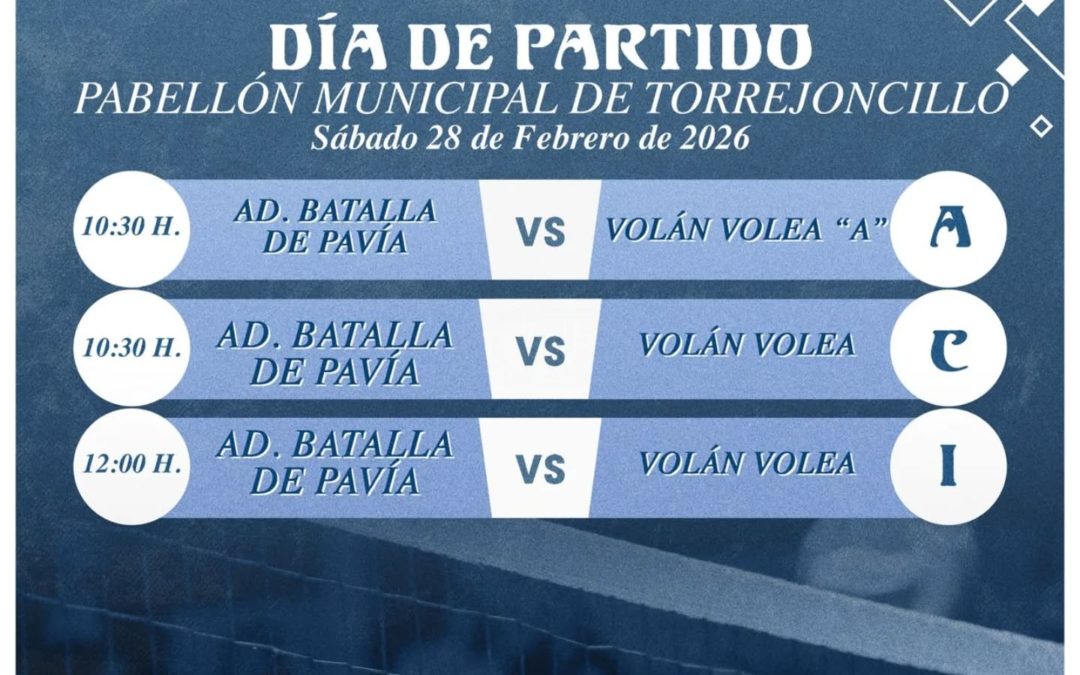 Jornada del AD Batalla de Pavía este fin de semana