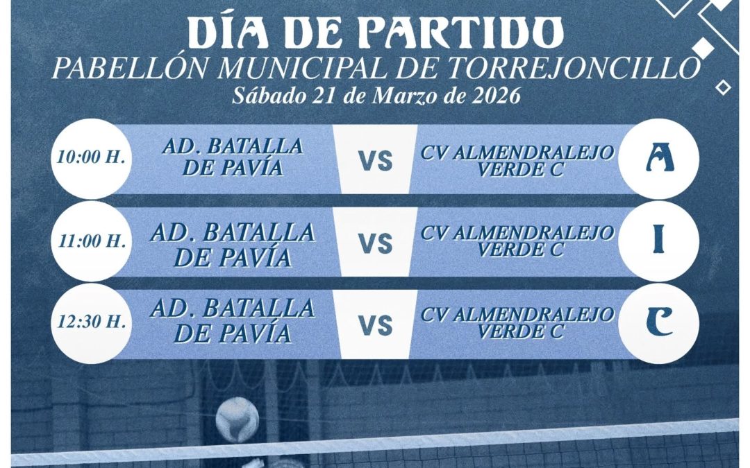 Fin de semana de Voley en el Pabellón Municipal