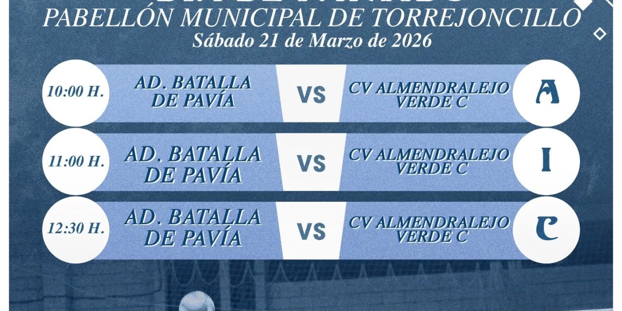 Fin de semana de Voley en el Pabellón Municipal