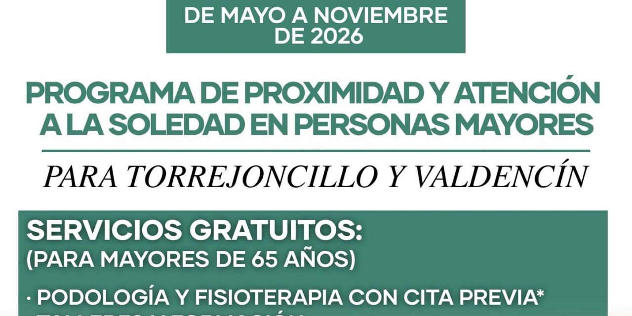 PROGRAMA DE PROXIMIDAD Y ATENCIÓN A LA SOLEDAD EN PERSONAS MAYORES