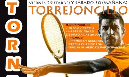 Torneo de Tenis organizado por el AD Torrejoncillo dentro de la I Convivencia Deportiva de Torrejoncillo