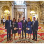 Torrejoncillanos en la recepción oficial de Casa Real el día de la Hispanidad